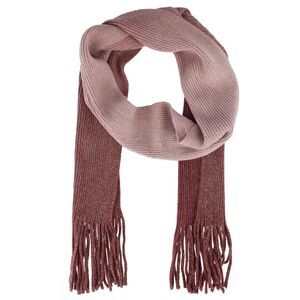 CTM Women's Drop Dye Lurex Winter Scarf